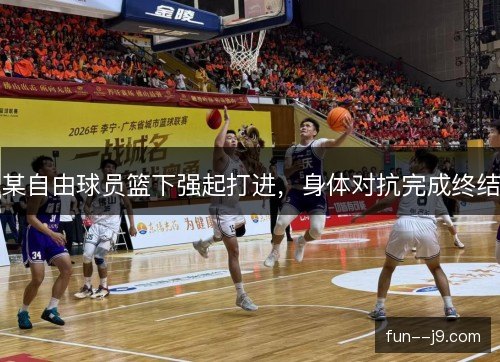 某自由球员篮下强起打进，身体对抗完成终结